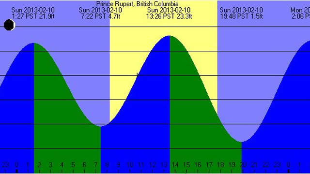 Solunar Fishing Chart