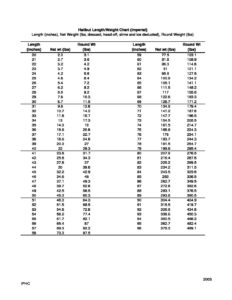 Chinook Salmon Length Weight Chart