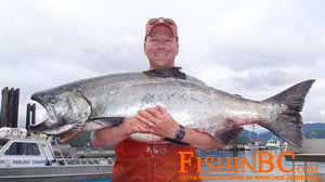 Prince Rupert Fishing 2010 Photo of 62 pound chinook salmon