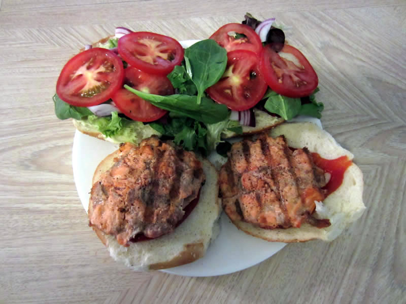 Salmon Burgers - feature image