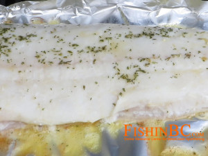 Garlic Butter Halibut on the Barbeque